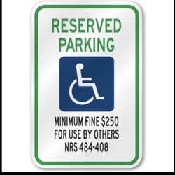 Handycap Sign 