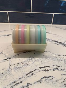 Vintage Tupperware 7 Piece Coaster Set