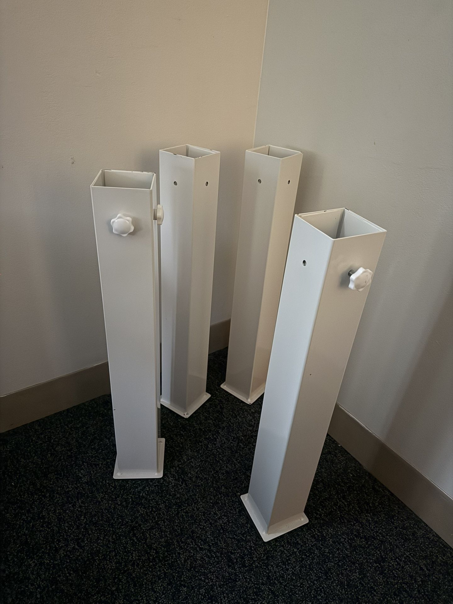 dorm co white bed risers