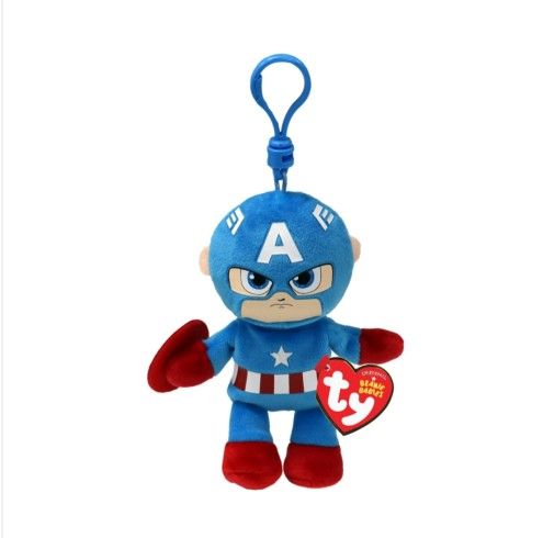 Ty Beanie Baby Captain America clip