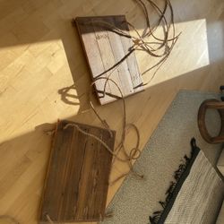 Hanging Wood Shelves With Twine