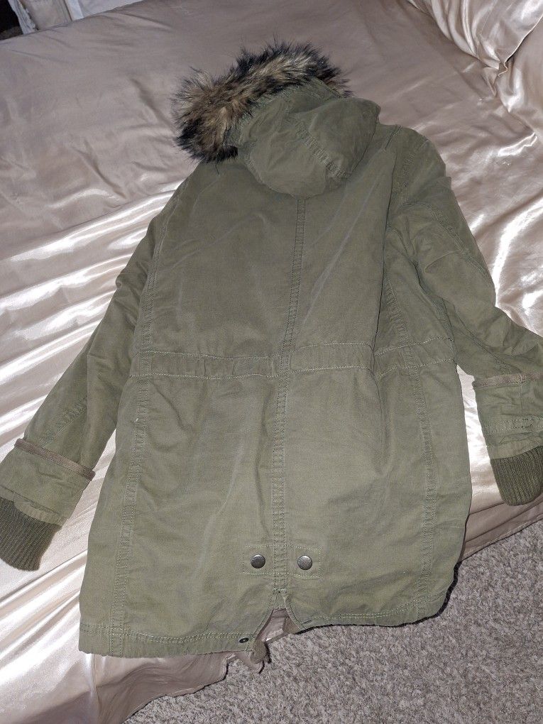 A&B Men's Winter Coat W/faux Vintage 