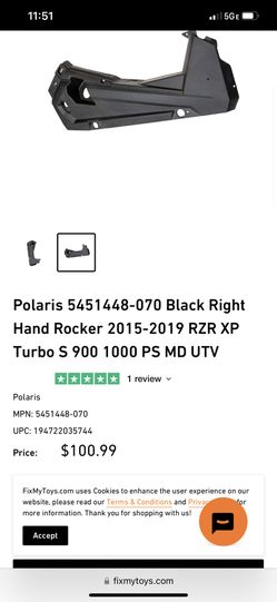 rocker panel gas side rzr 1000 2 seater