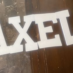 Letras de madera Color Blancas.