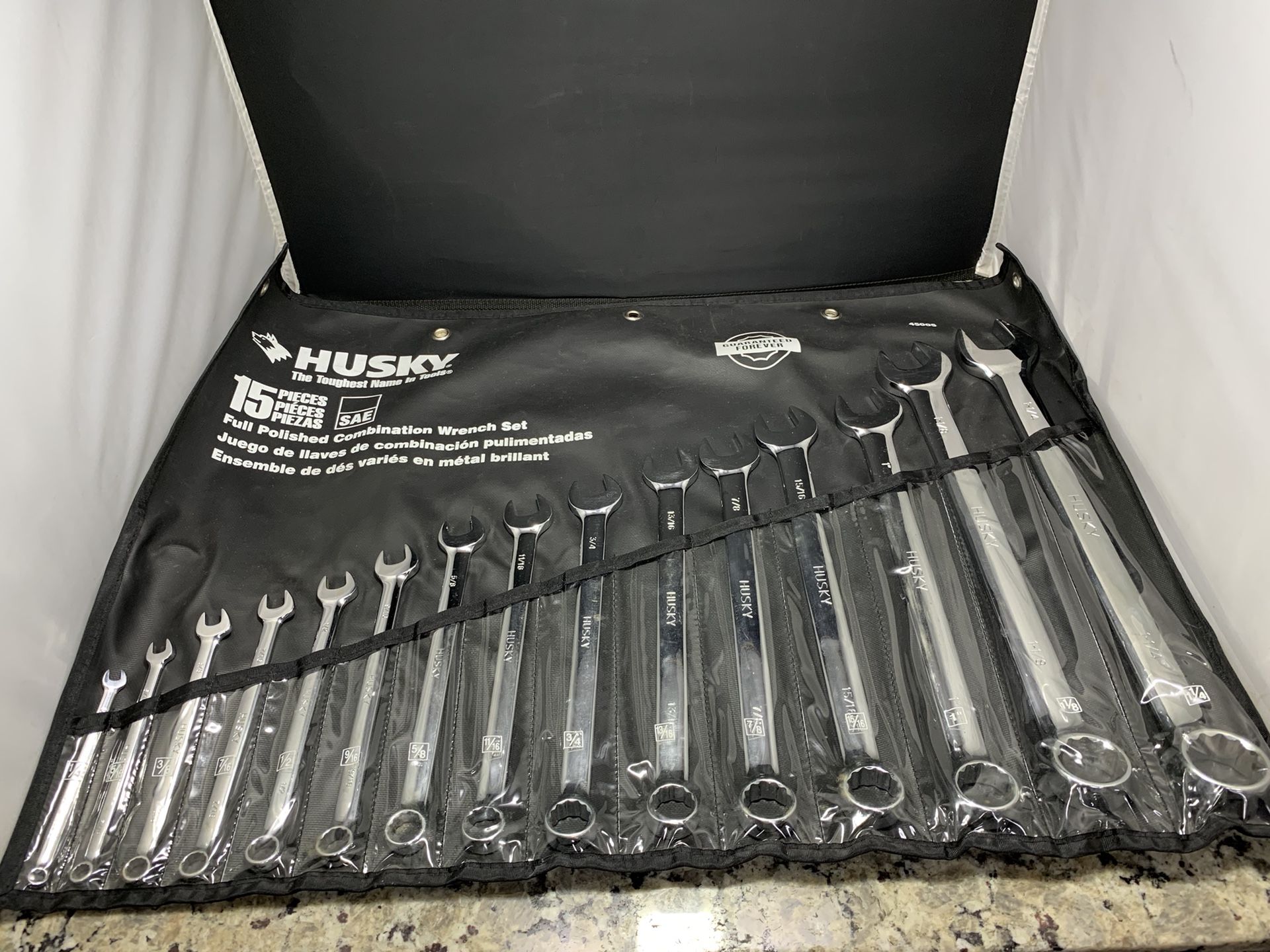 HUSKY 15 Piece SAE COMBINATION WRENCH SET