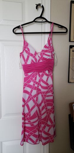 Pink and White Dress