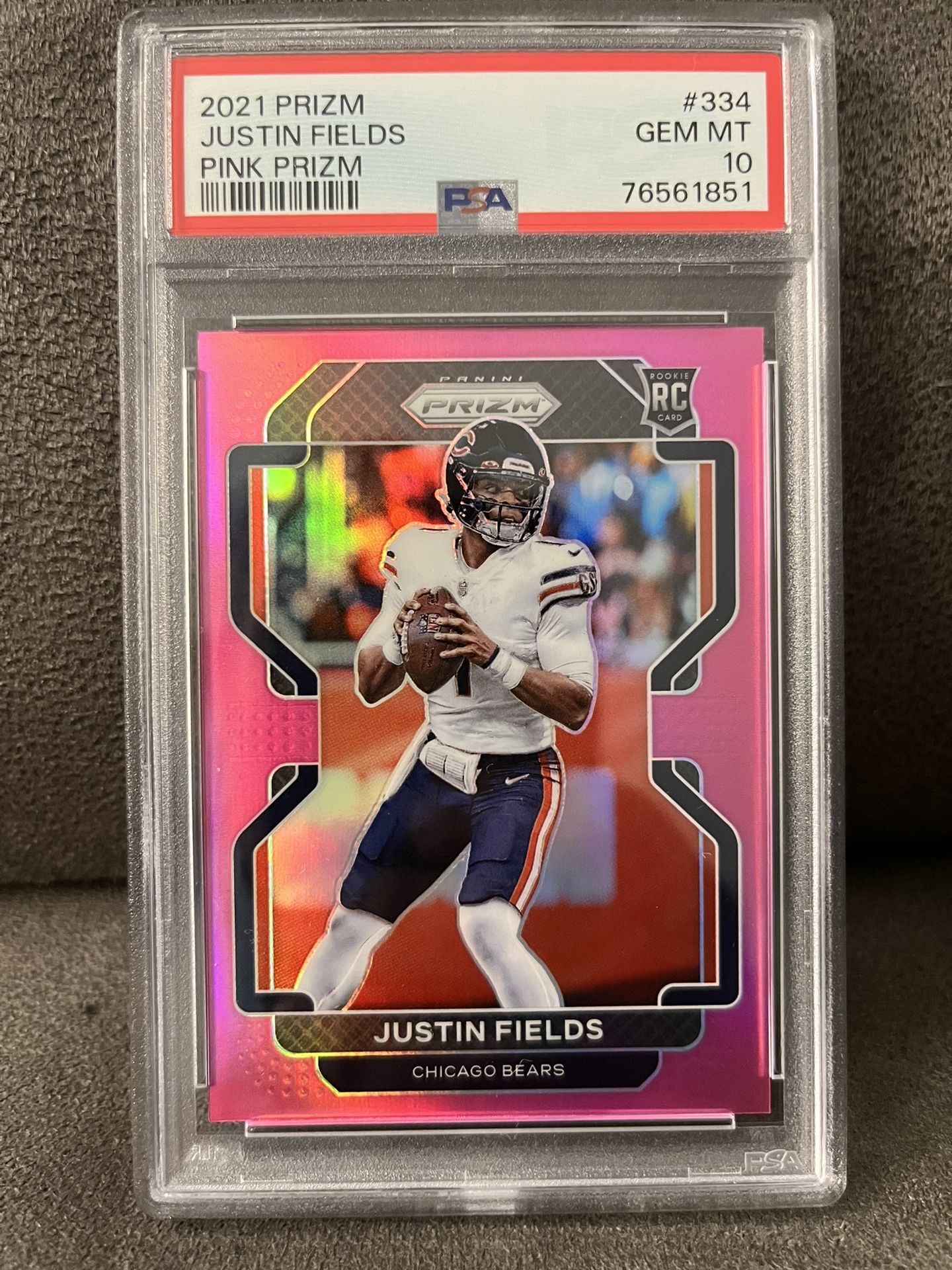 Justin Fields Pink Prizm
