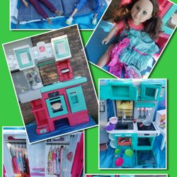 GREAT CHRISTMAS 🎁 GIRL'S PLAYSET STEP2 KITCHEN, DOLLS, DOLL FIRNITUREand more