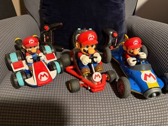 Carros con control remote de Mario bros,