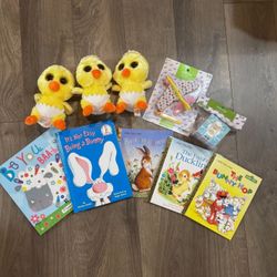 Easter Books with Basket goodies