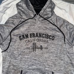 Grey/Black Men’s San Francisco Hoodie Size XL 