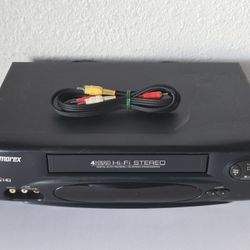 Memorex MVR4040A 4 Head Hi-Fi Stereo VCR VHS Player With AV Cables