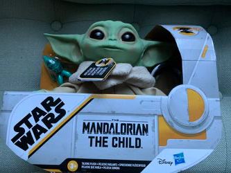 Brand new talking plush baby yoda the mandalorian the child