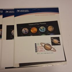 3 View Of Our Planets Collectable Stamps 2016