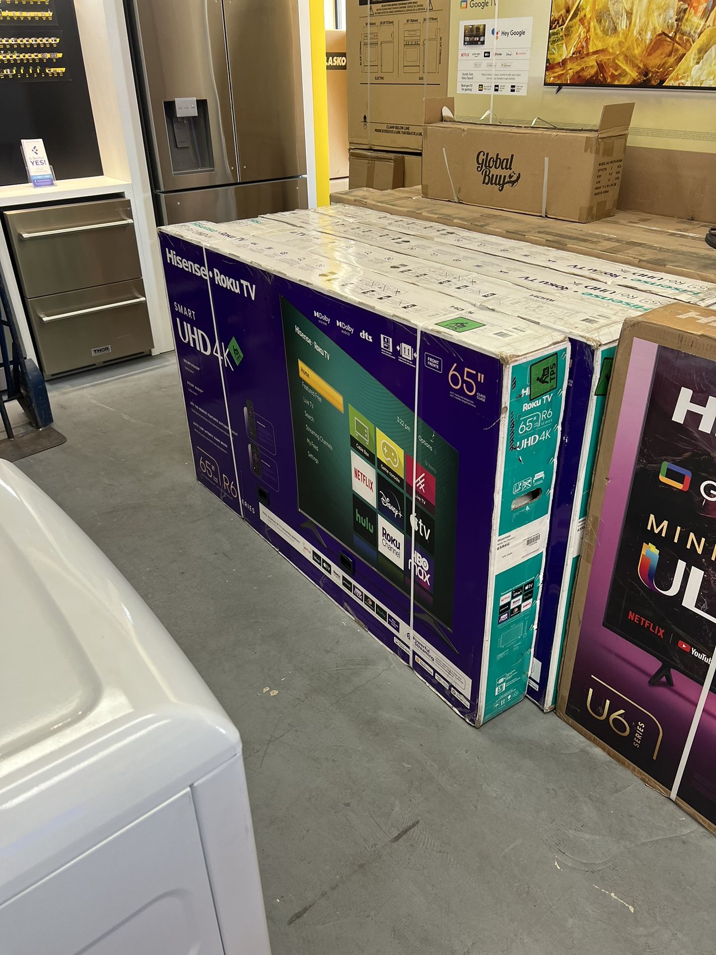 Hisense 65” Roku 4K HDR Smart Tv