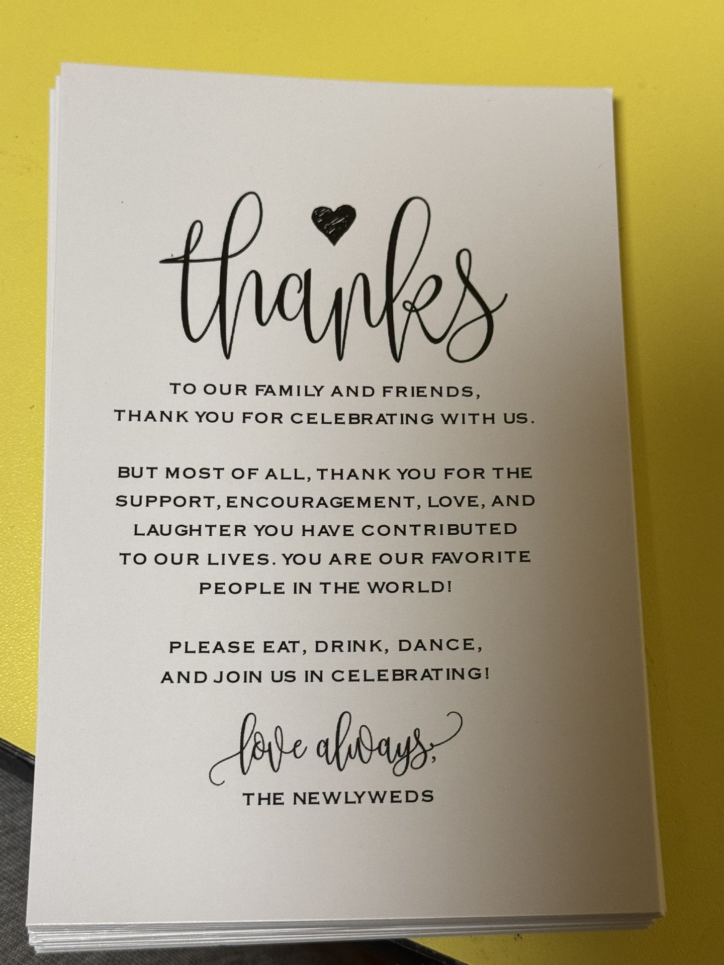 30 Thank You Cards From The Newly Weds