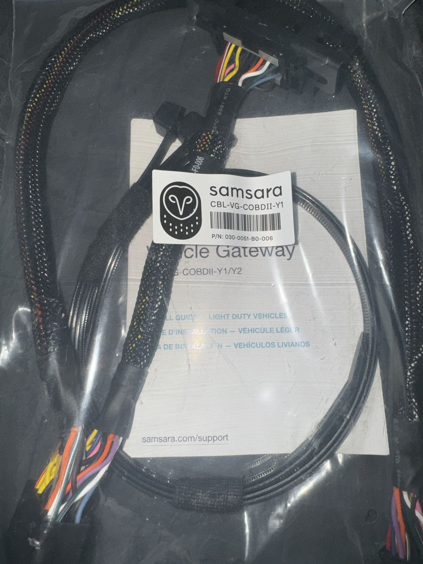 Samsara CBL-VG-COBDII-Y1 Light Vehicle Gateway Cable