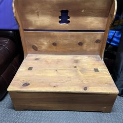 Handcrafted Wooden Toy Box