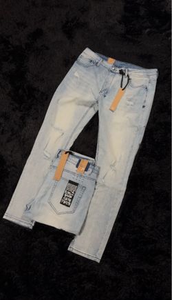 Ksubi  Light Wash Distressed Jeans
