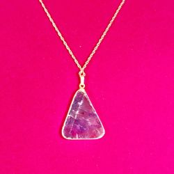 Vintage Purple Stone Necklace