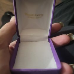 Purple earring box