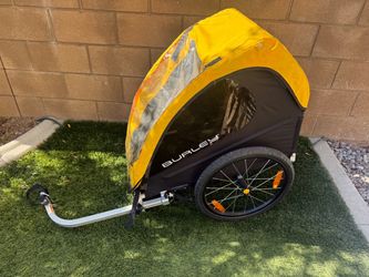 Burley bike trailer and brand new pump