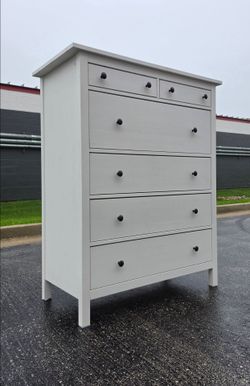 Tall Boy Dresser White (Glossy)