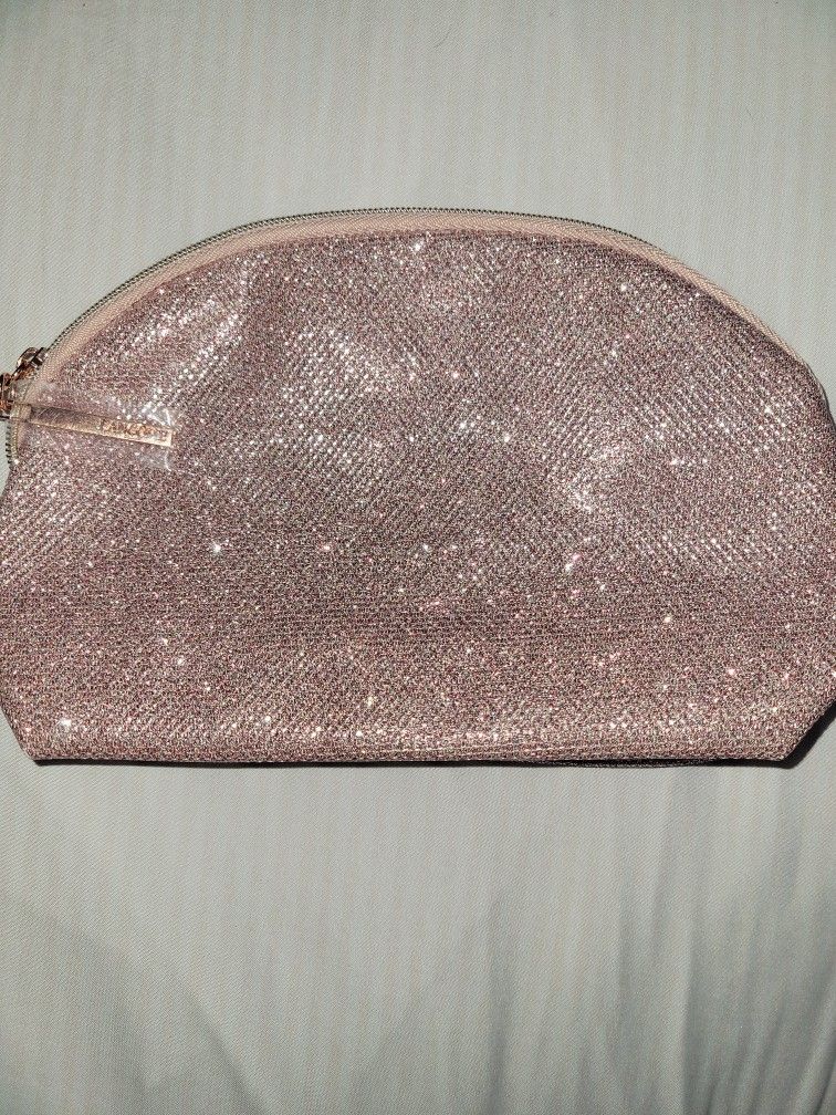 Lancome Pink Glitter Make Up Bag/Accesory Bag