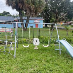 Swing  And Slide  Garden set