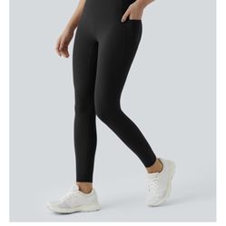 NEW Black Halara Full Length Leggings Sz XL