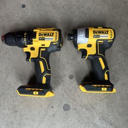 DEWALT 20v Impact And Drill Only Toools