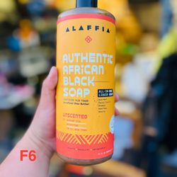 Alaffia Authentic African Black Soap Variety 1-Pack - All-In-One Liquid Soap, Travel-Size Eucalyptus Tea Tree + Full-Size Unscented Body Wash, Face Wa