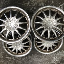 MST Chrome Rims 5x100 5x115