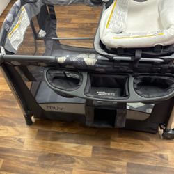 Baby Play Pin With Diaper Station