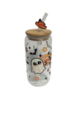 Halloween Glass Cup