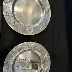 Beautiful Stainless Serving Platters/plates