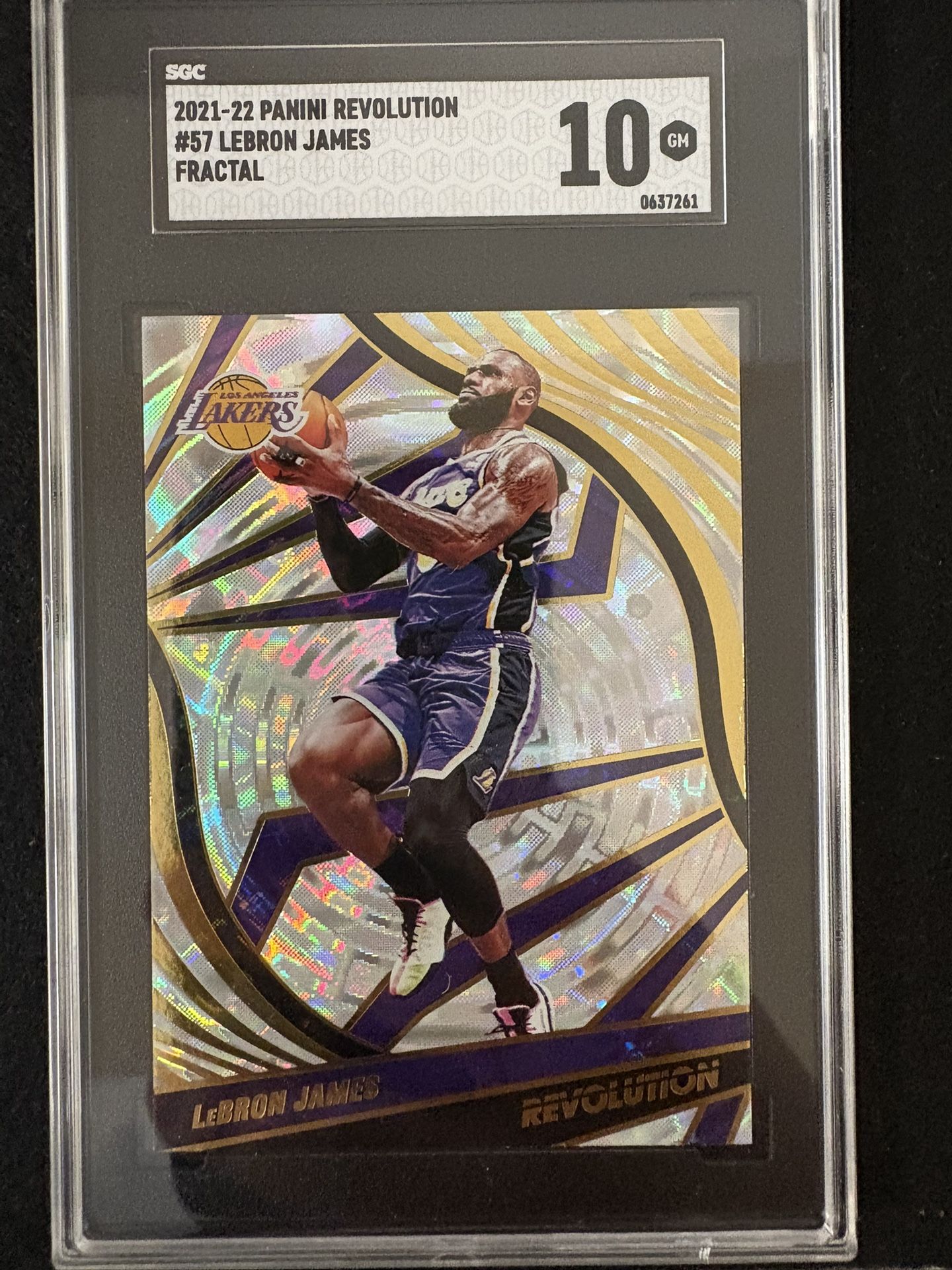 Lebron James Fractal SGC 10 Card