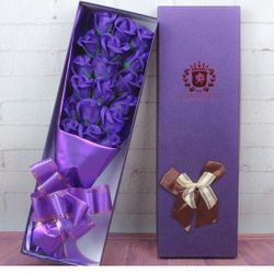 Flower Soap Bouquet (Purple and Red)