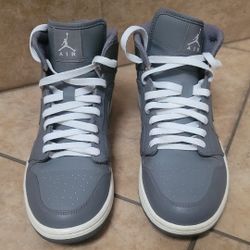 Jordan 1 Mid Cool Grey Size 11 Mens