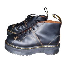 Women's Platform Doc Martens, black, size 9