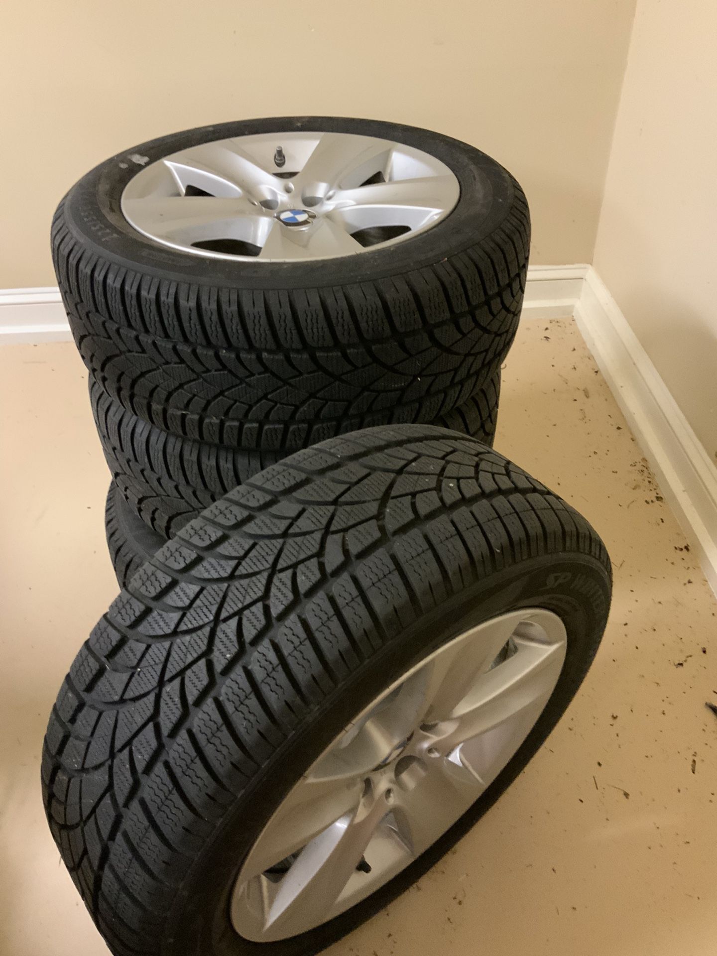 BMW Snow Tires And Rims , Have Bill of Sale, Paid Over $2500