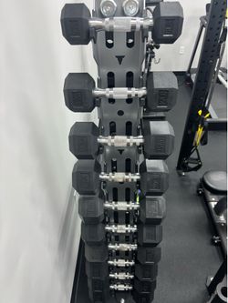 Rubber Hex Dumbbell Set – 5 lb to 50 lb Pairs