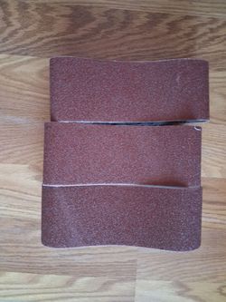 3 SANDING BELTS.