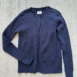 Gap Kids Navy Button Up Sweater Cardigan Size S 