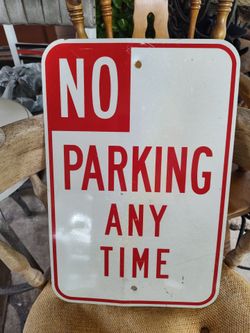 No parking sign