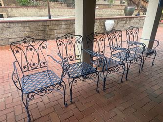 rod iron chairs