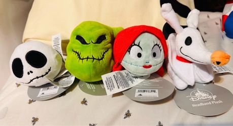 Really CUTE Disney Nightmare Before Christmas Headband Plush Set