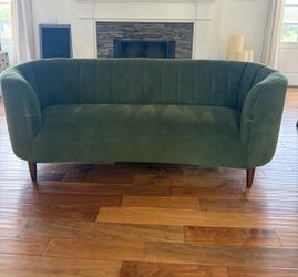 Green Velvet Sofa