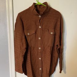 Rust Color Flannel Shirt Women’s