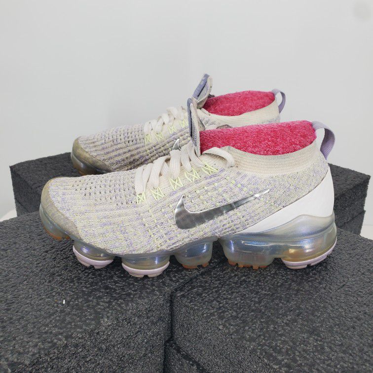 Nike Air VaporMax Flyknit 3 Barely Volt W  Size 7 Shoes  AJ6910-102 Sneakers